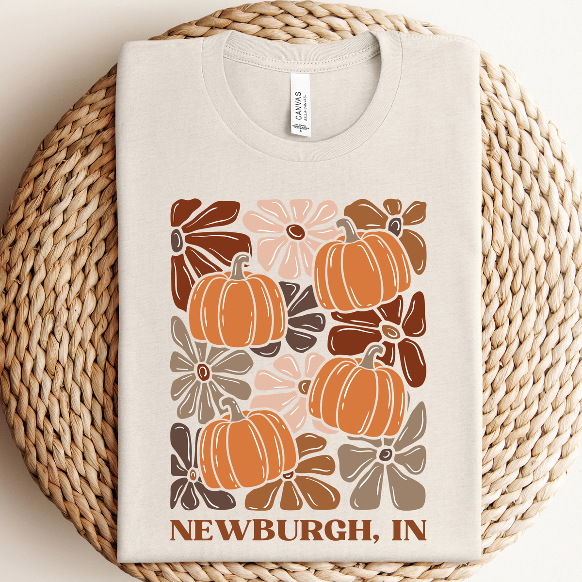 LTMS & Boutique Floral Pumpkin Graphic Tee