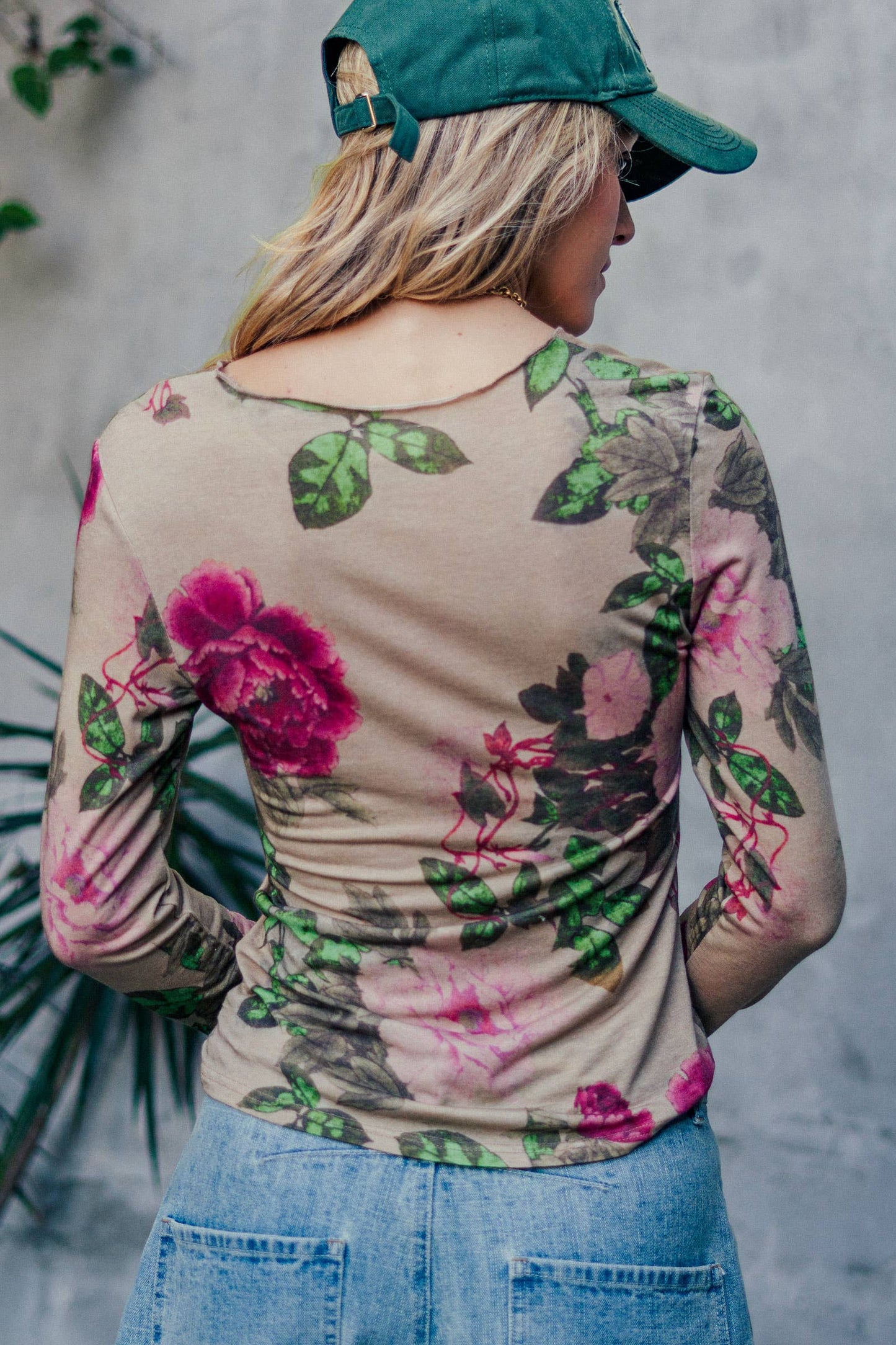 Vintage Floral Long Sleeve Top