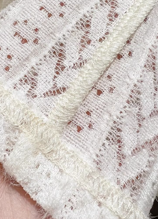 Soft knit Fluffy Texture Lace High neck Layering Top