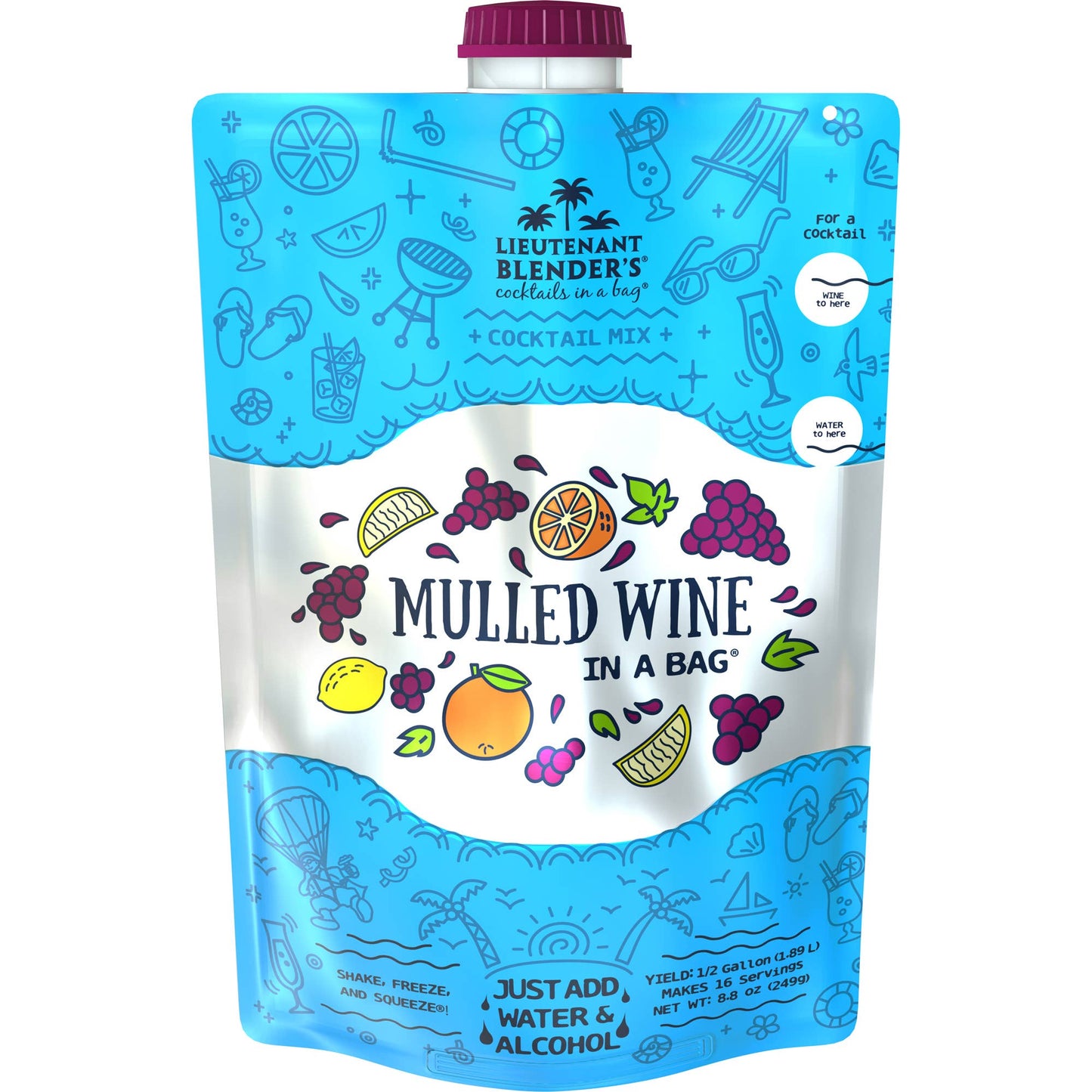 Mulled Wine in a Bag® Cocktail / Mocktail Slushie Mixer