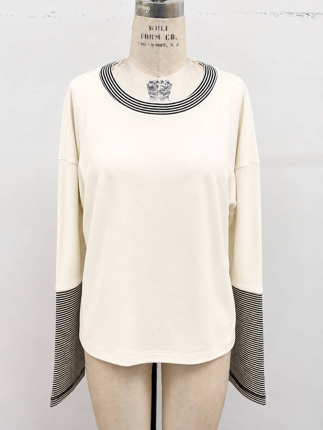 Harbor Stripe Sleeve Knit Top