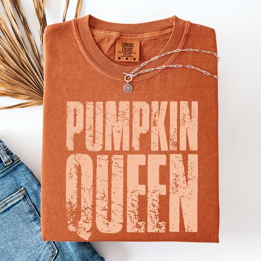 Pumpkin Queen, Halloween, Autumn Fall Comfort Colors T-Shirt