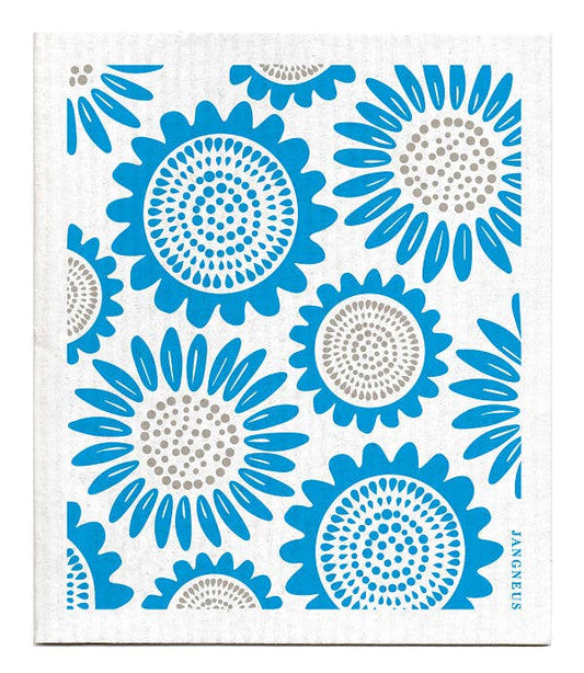 Swedish Dishcloth - Sunflower - Turquoise
