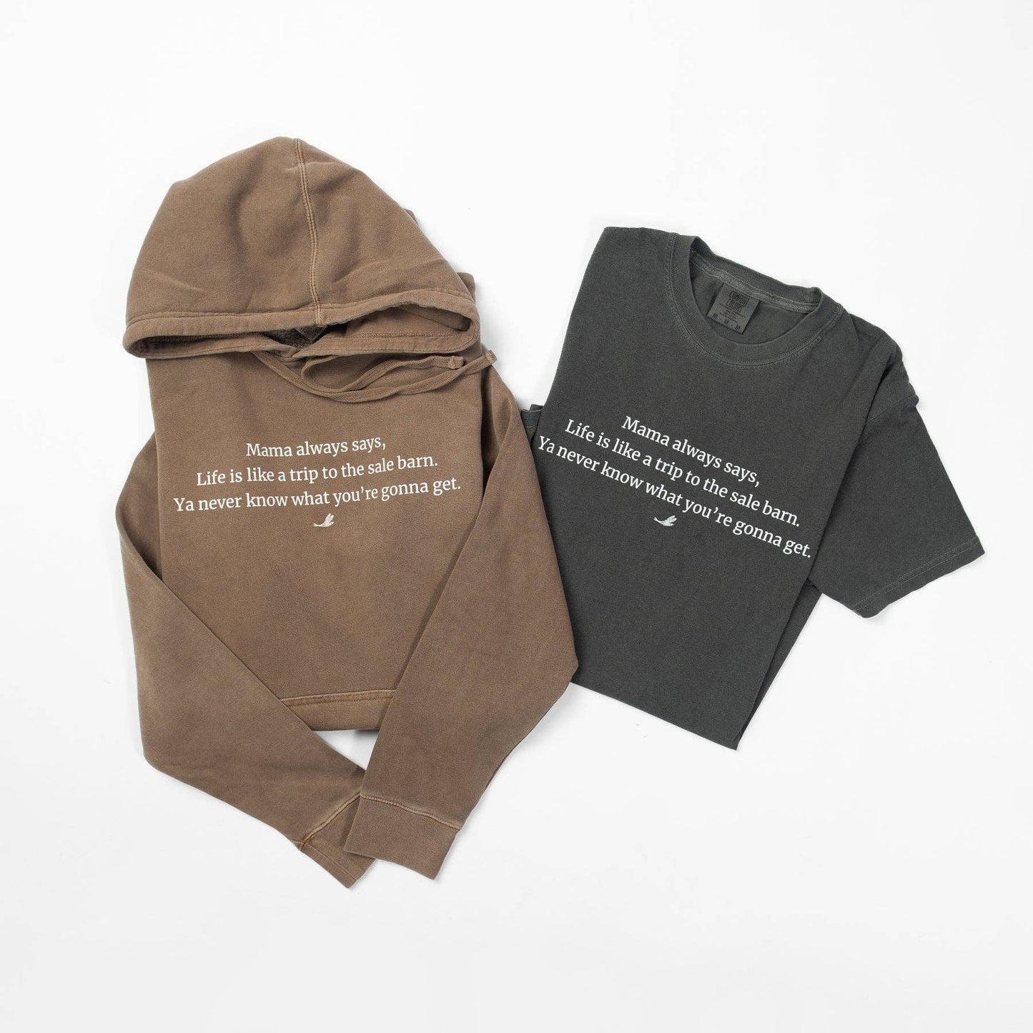 'Life is like a trip to the sale barn...' Charcoal Tee