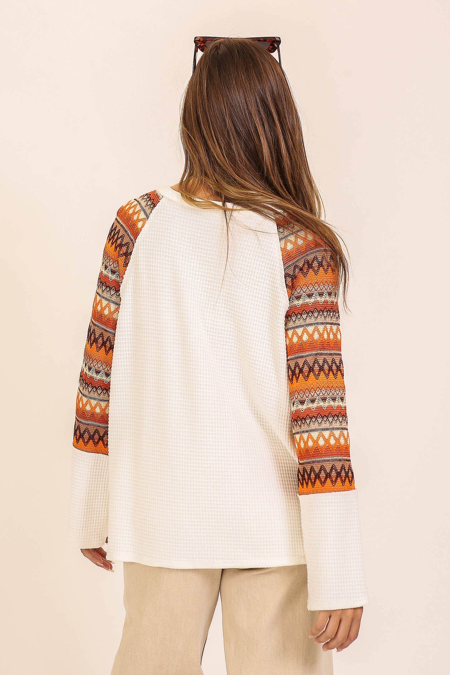 Harvest Hues Waffle Knit Top