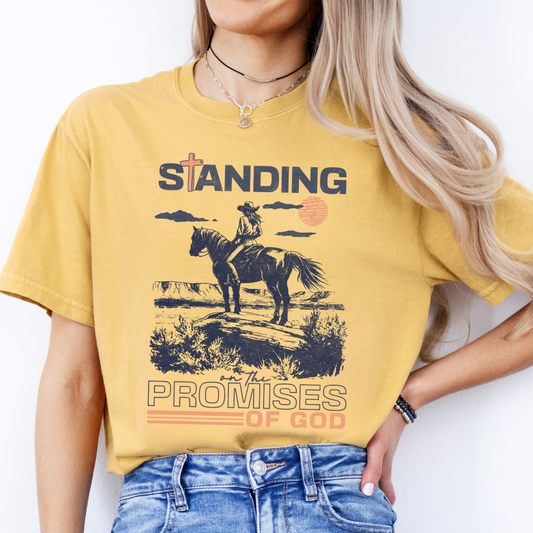Country western cowgirl Comfort Color Religious graphic tee