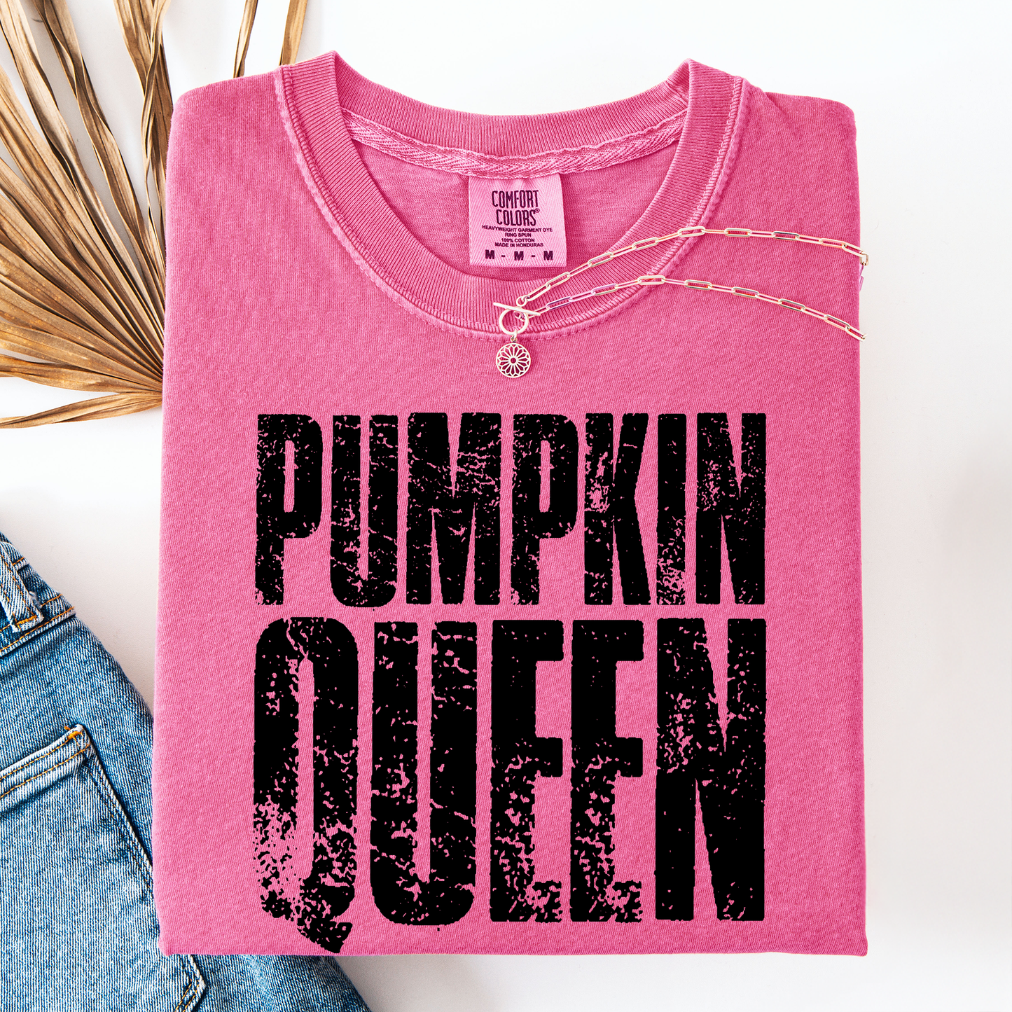 Pumpkin Queen, Halloween, Autumn Fall Comfort Colors T-Shirt