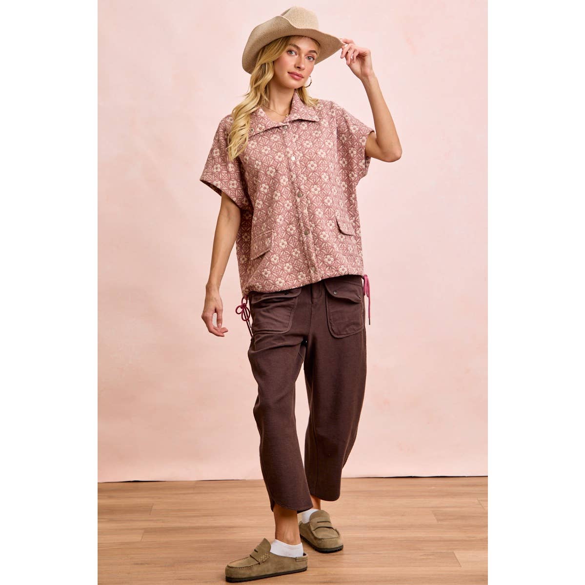 WASHED TERRY PANTS WITH POCKETS