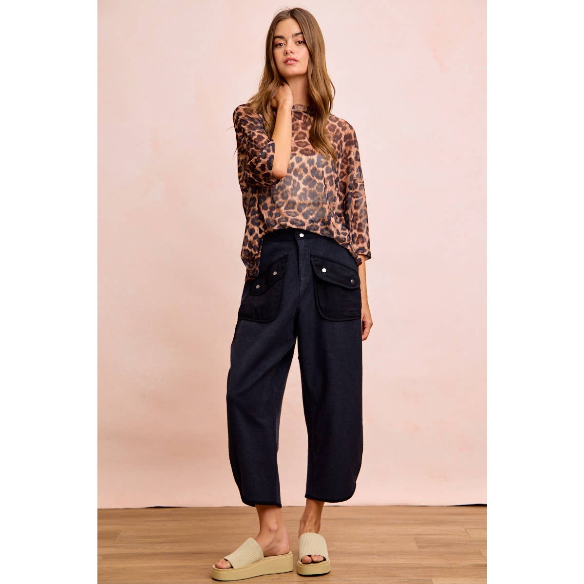 WASHED TERRY PANTS WITH POCKETS