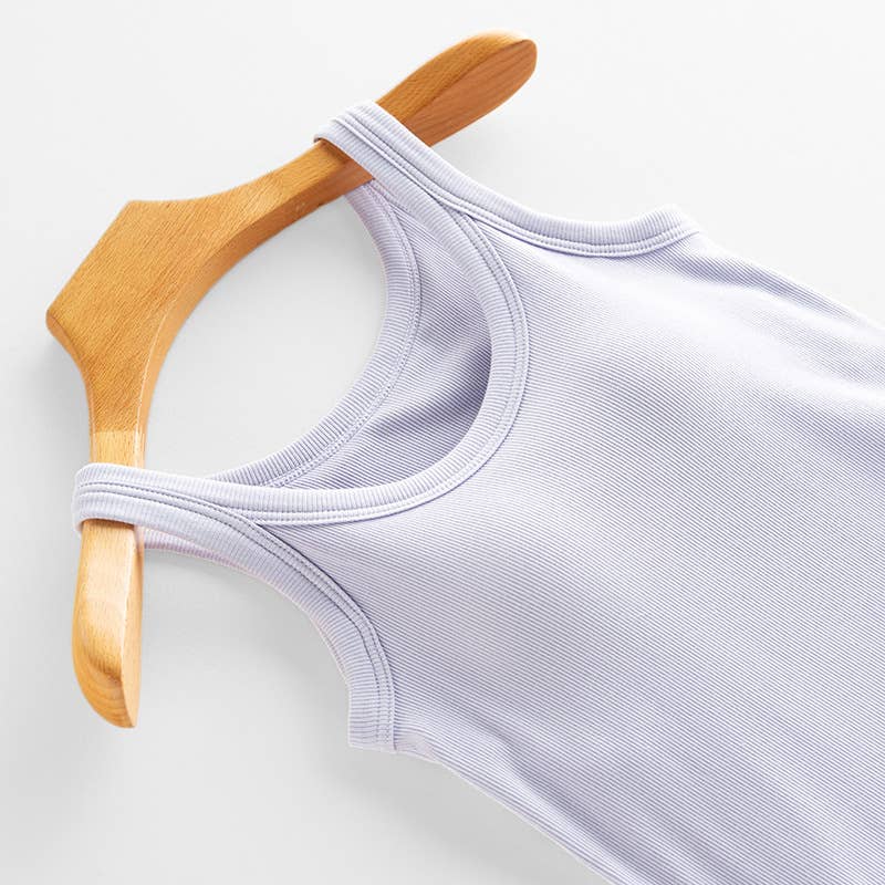 Essential basic rib tank top