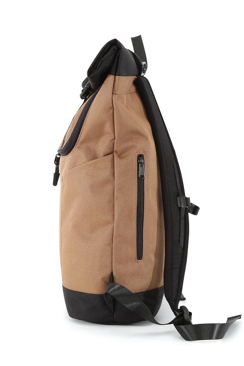 Courier-Inspired Urban Unisex Backpack: MOCHA