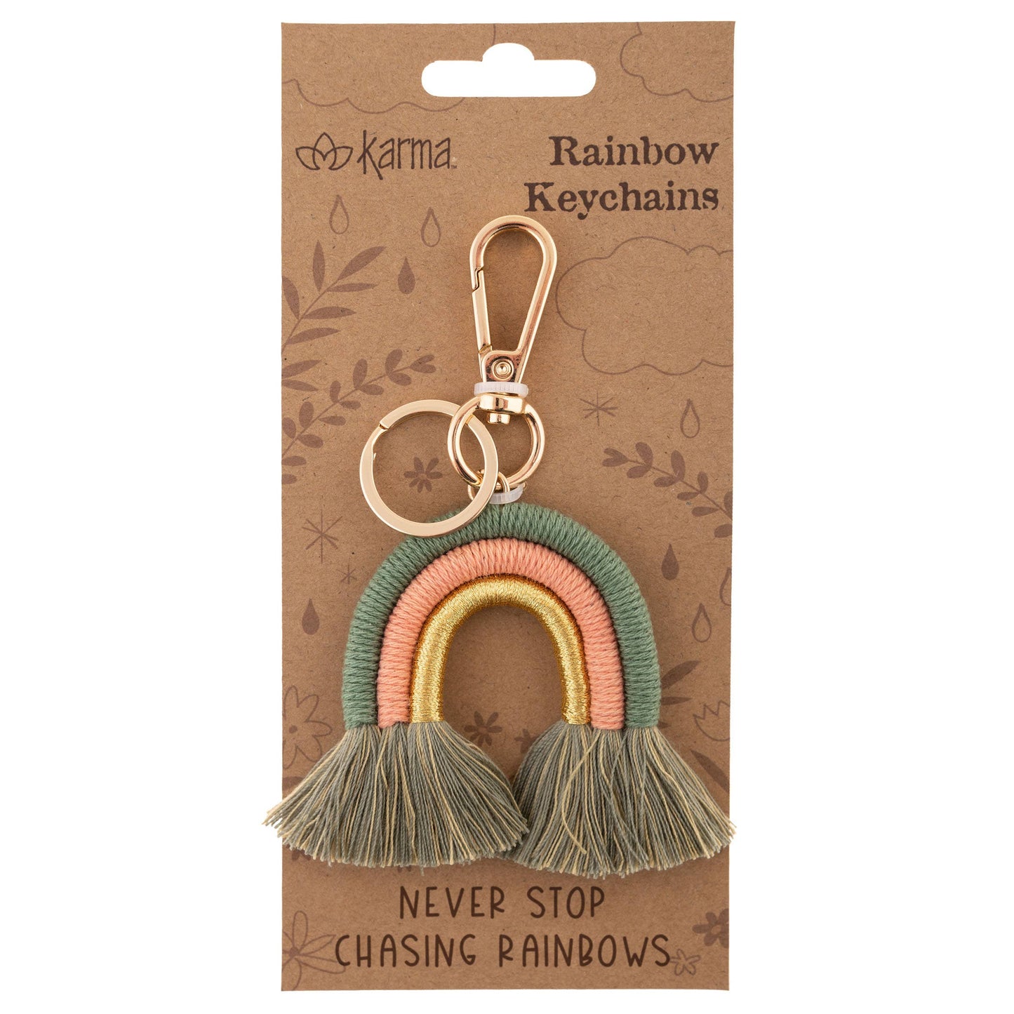 Rainbow Keychain: Never Stop