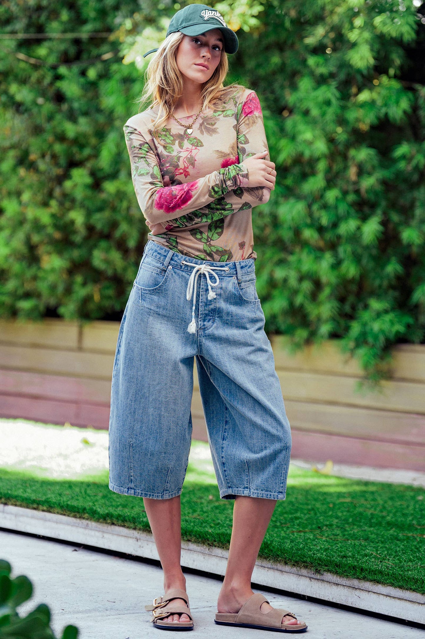 Vintage Floral Long Sleeve Top