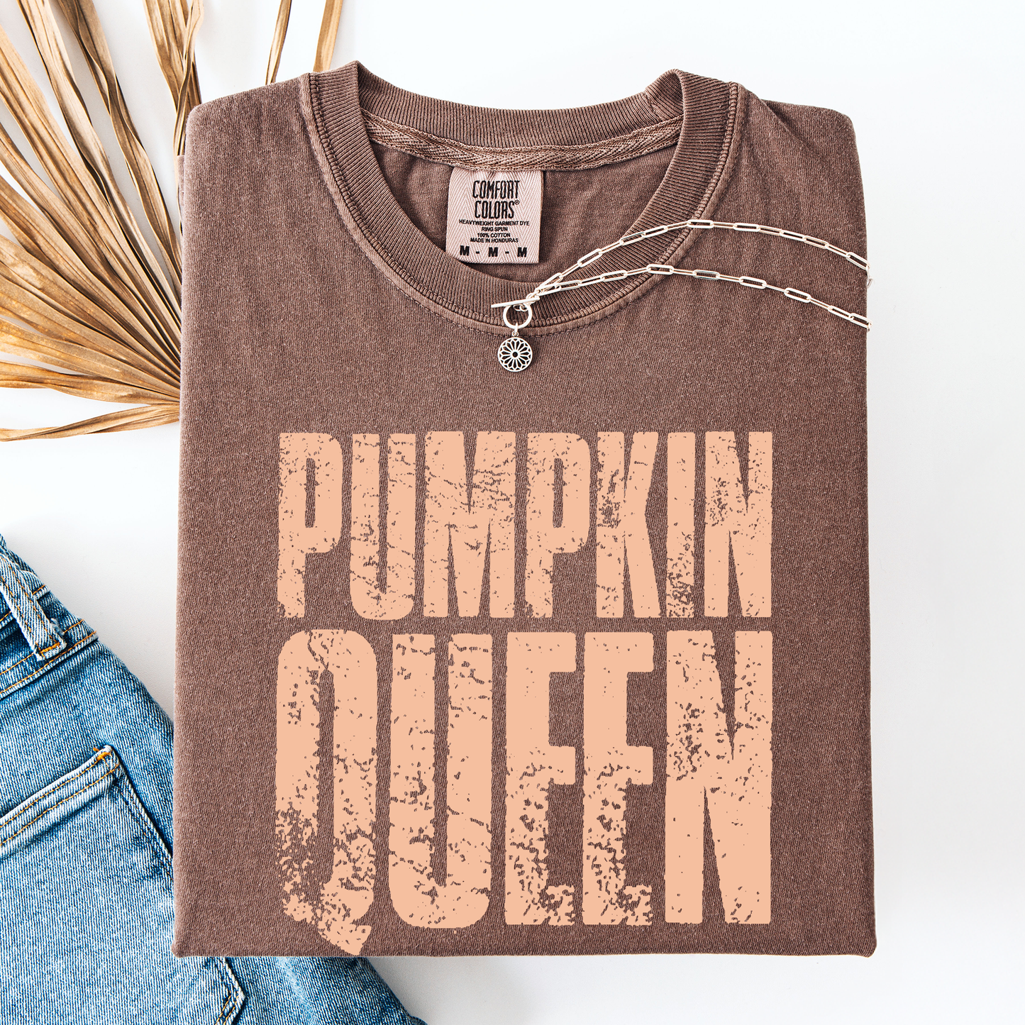 Pumpkin Queen, Halloween, Autumn Fall Comfort Colors T-Shirt
