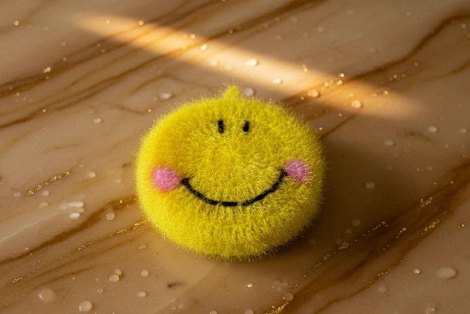 Sunny Scrubby - Cute & Durable Happy Face Dish Scrubber