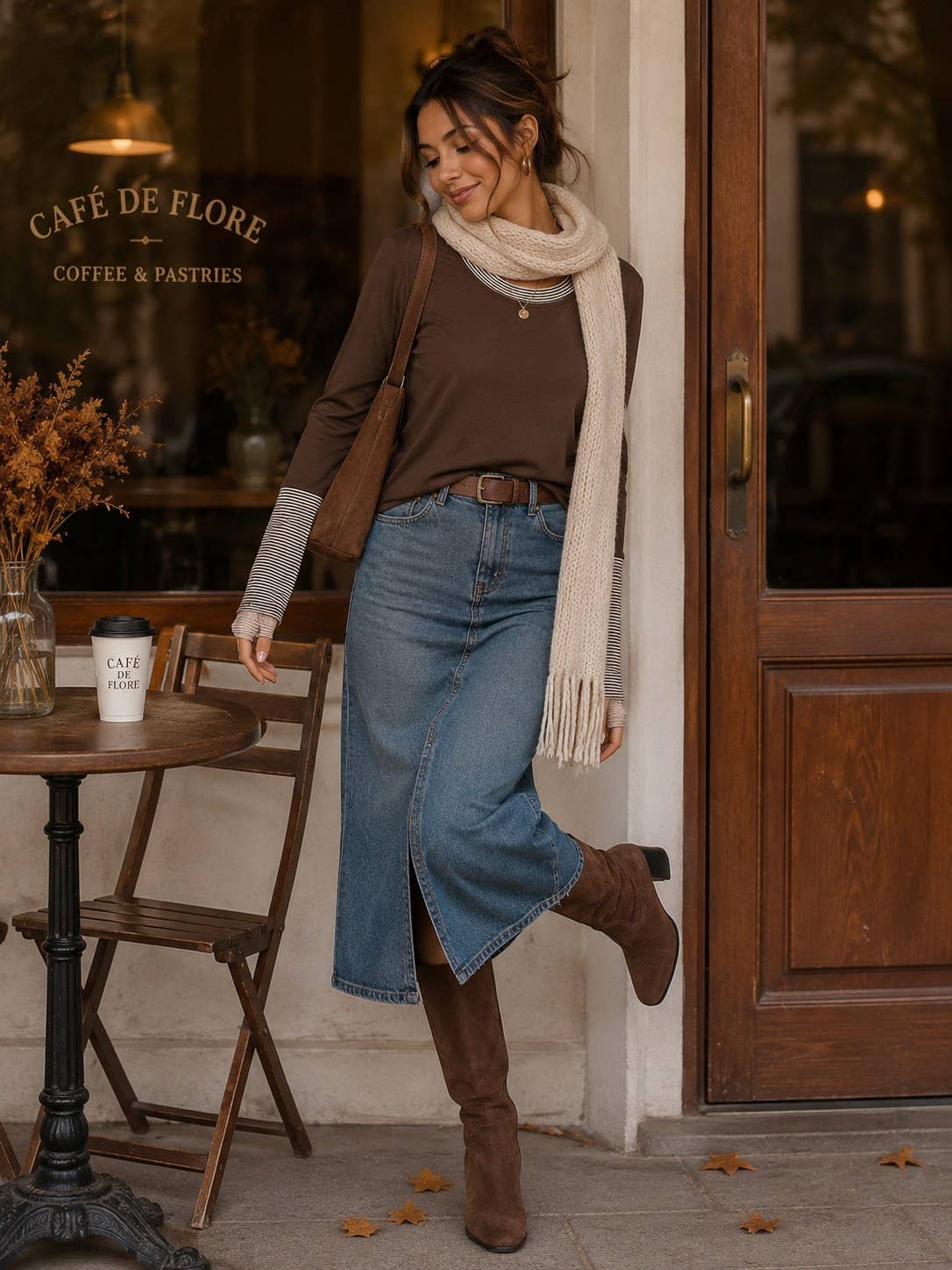 Harbor Stripe Sleeve Knit Top