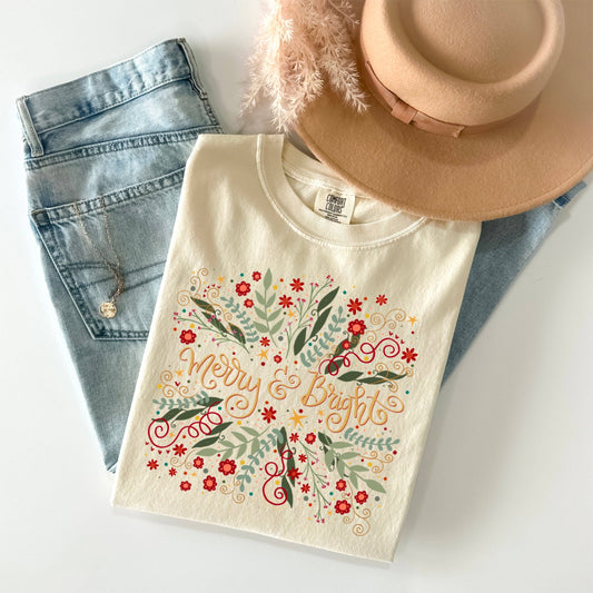 MERRY AND BRIGHT- Graphic Tee