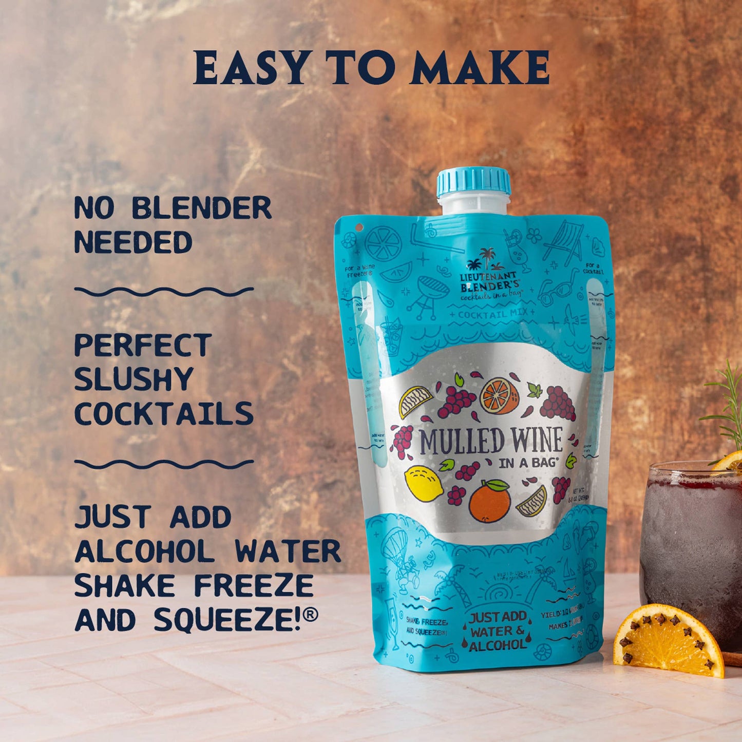 Mulled Wine in a Bag® Cocktail / Mocktail Slushie Mixer