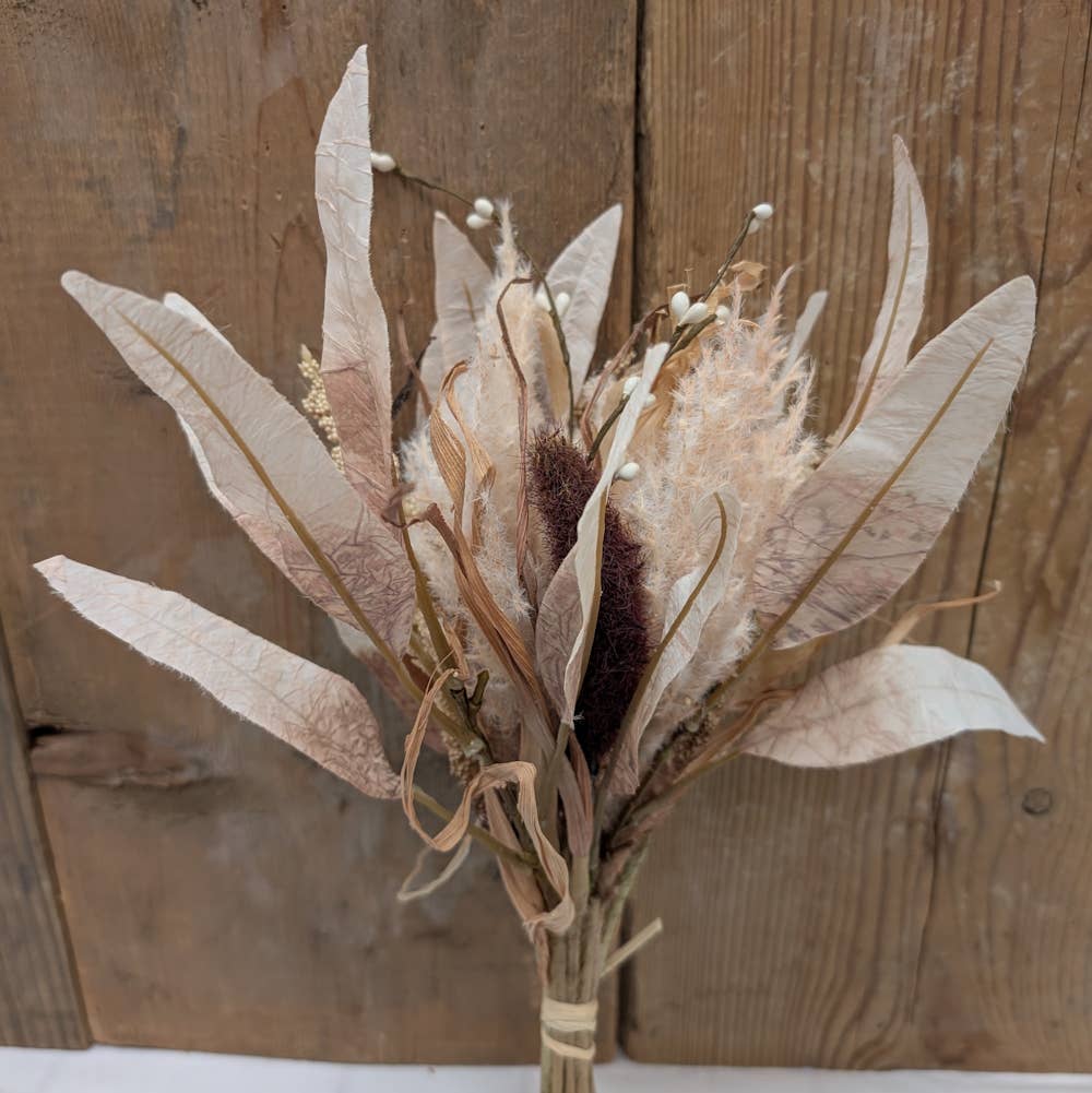 Cattail and Pampas Grass Bouquet