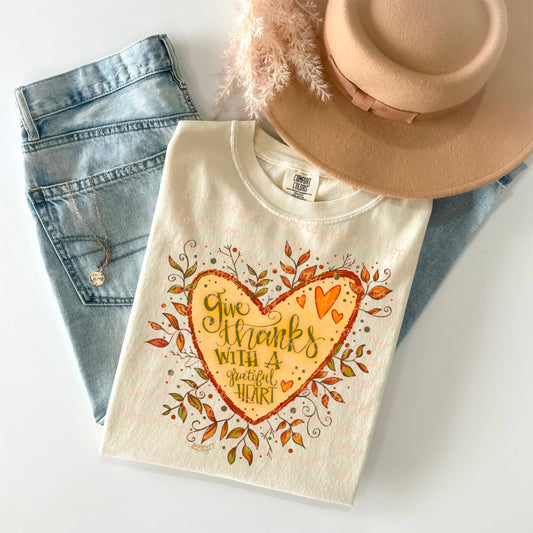 Give Thanks with a Grateful Heart- Graphic Tee