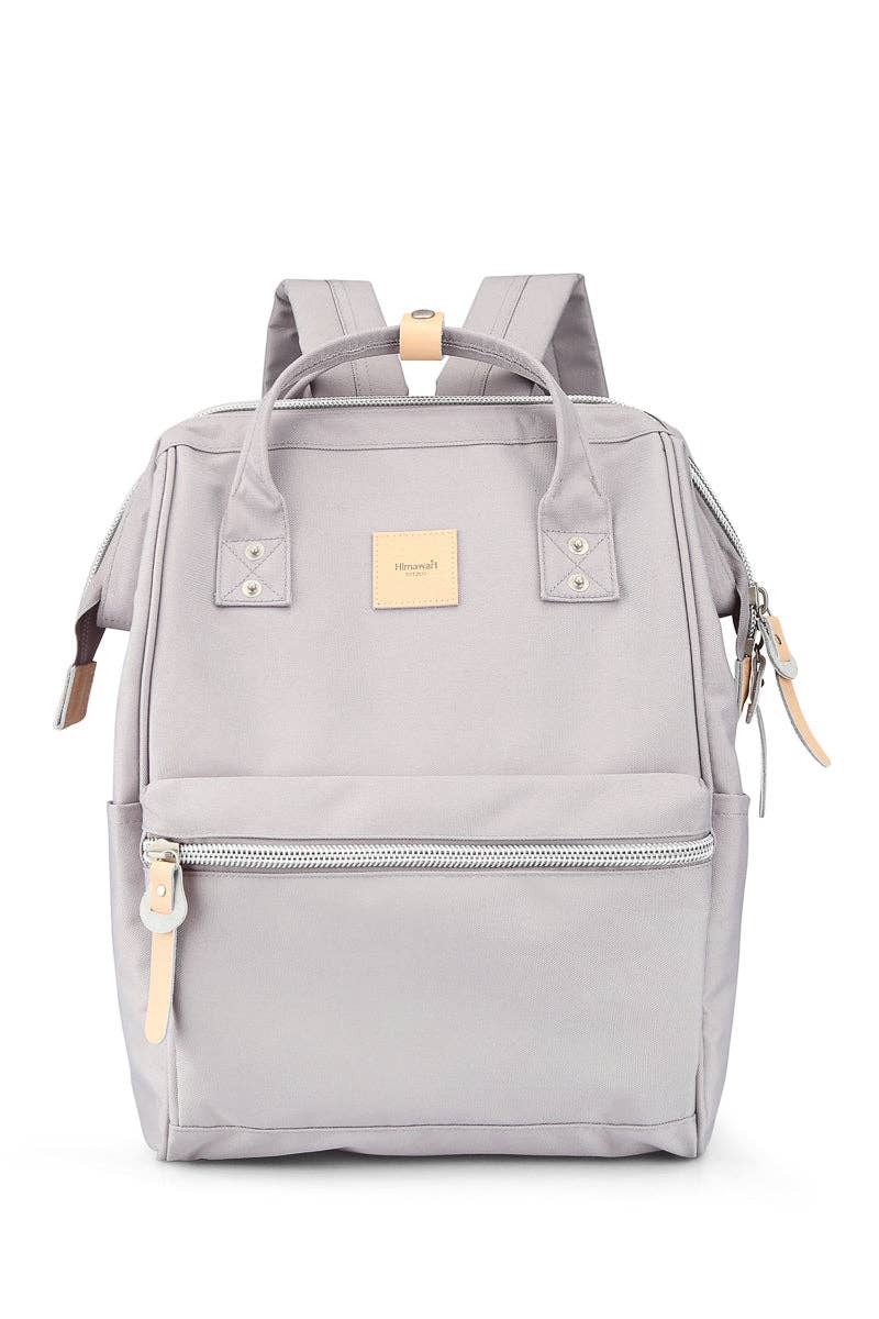 WATER RESISTANT LAPTOP BACKPACK - LIGHT GREEN: CORAL#21