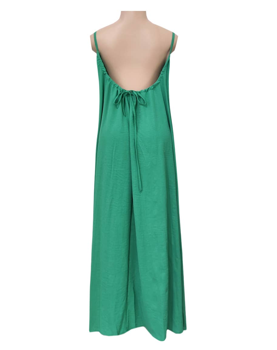 Boho Beach Backless Tie Multi Color Cami Dress