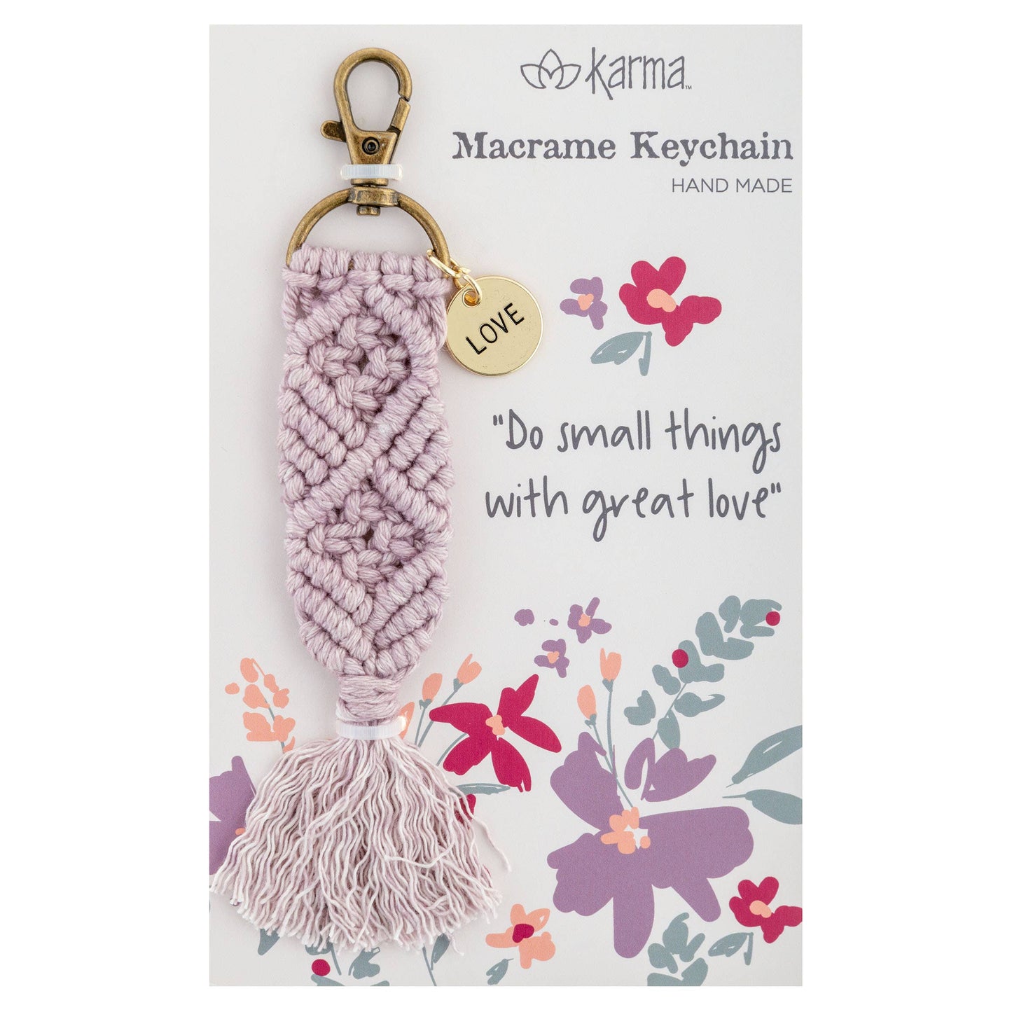 Macrame Keychains: Believe