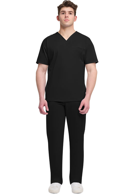 Cherokee Achieve Men's 3-Pocket V-Neck Top