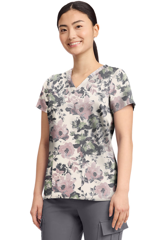 HH QUEST Amanda Print Top in PEACEFUL POSIES