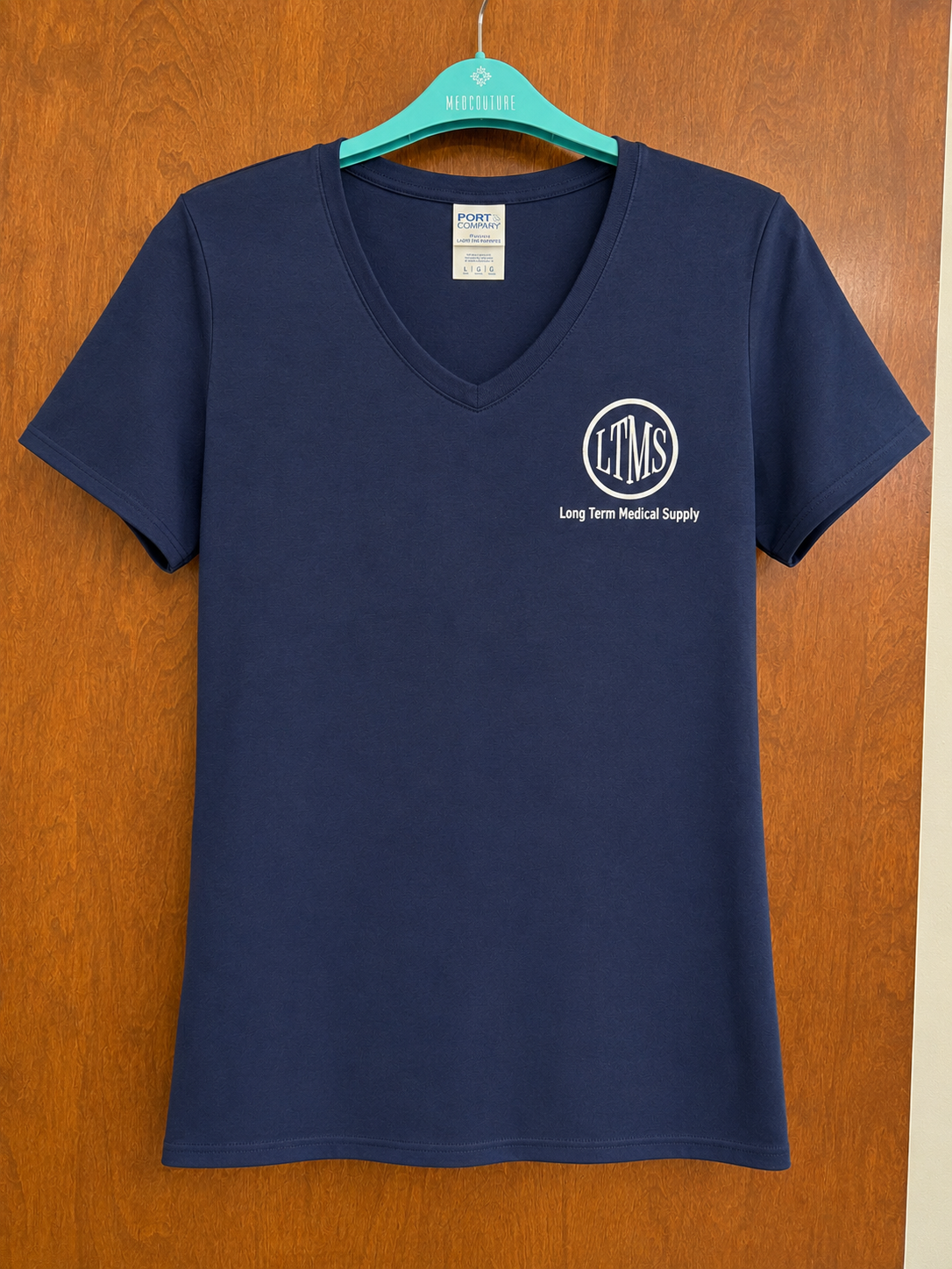 Woman's Port & Company V Neck Tee Shirt