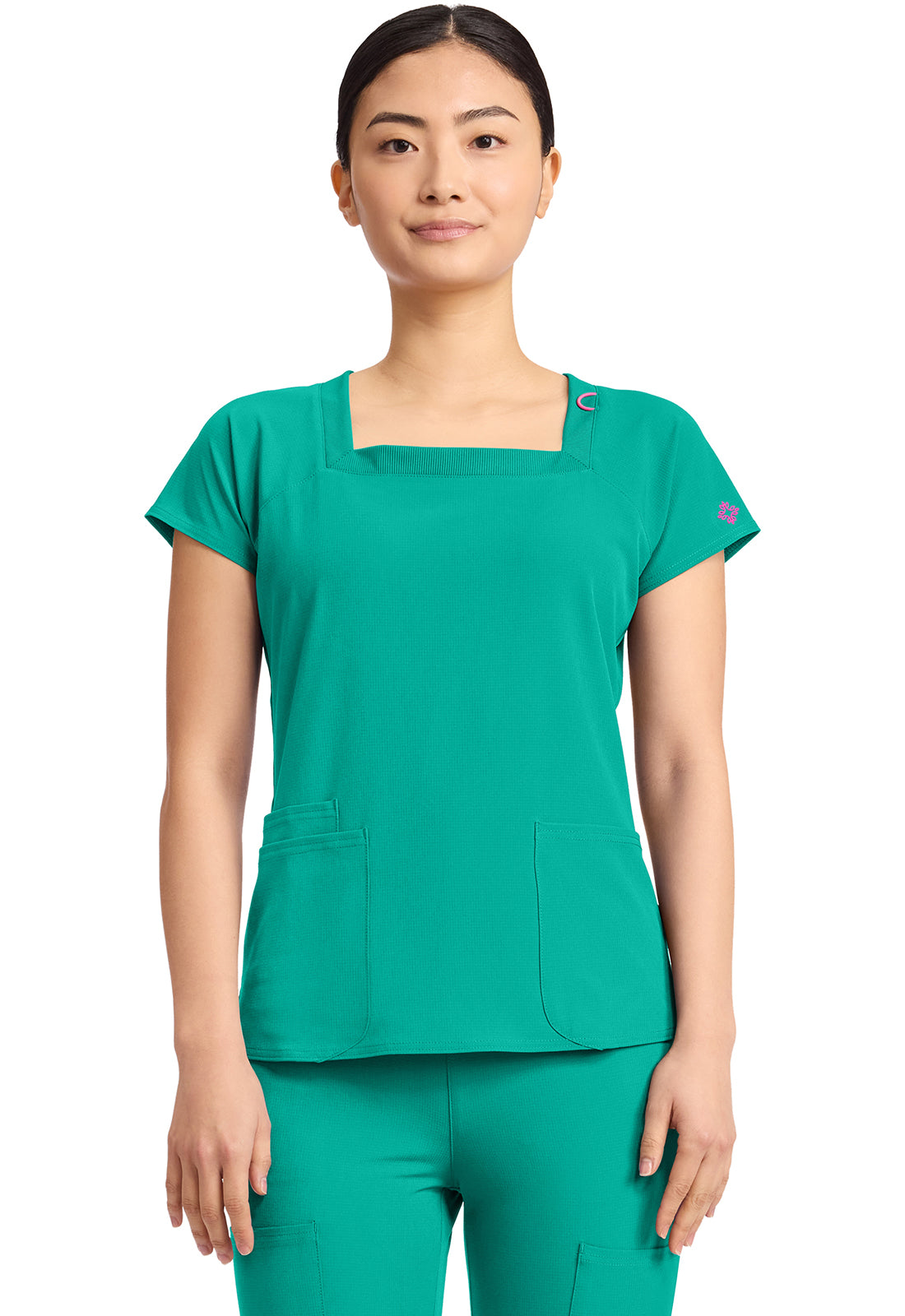 MC AMP Women's 3-Pocket Square Neck Top