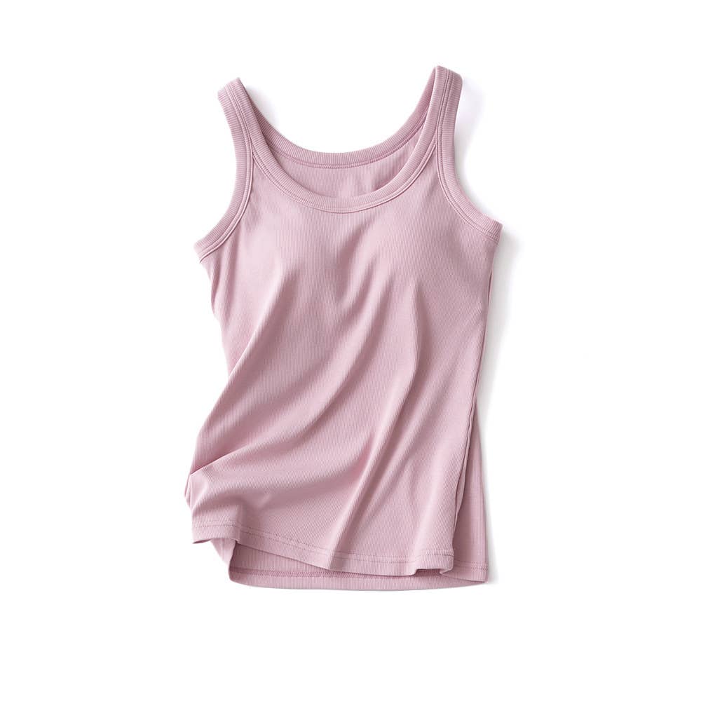 Essential basic rib tank top