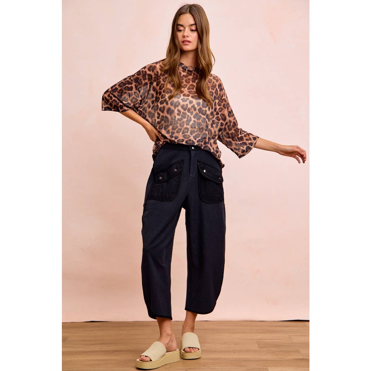 WASHED TERRY PANTS WITH POCKETS