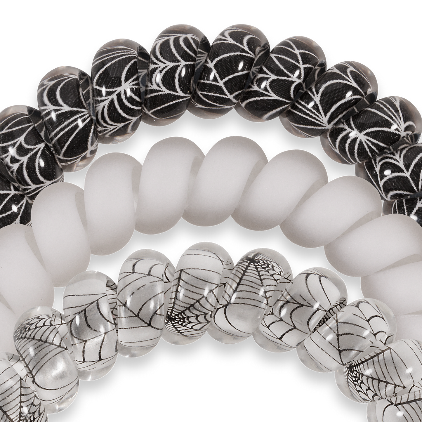 Spiral Hair Coils | Large | Webbed Hair Ties