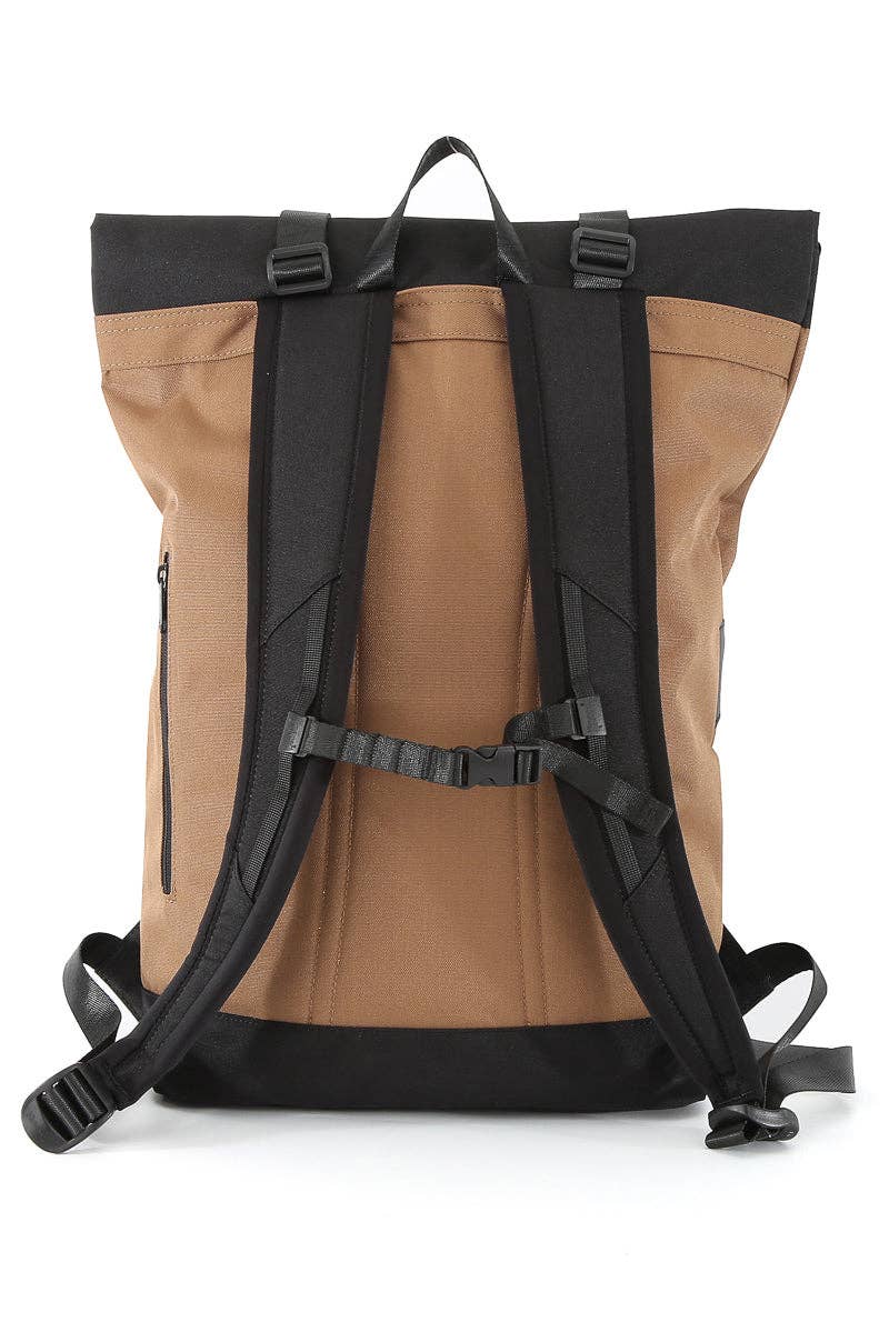 Courier-Inspired Urban Unisex Backpack: MOCHA