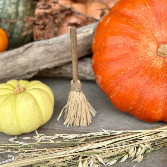 6" Natural Wooden Broom