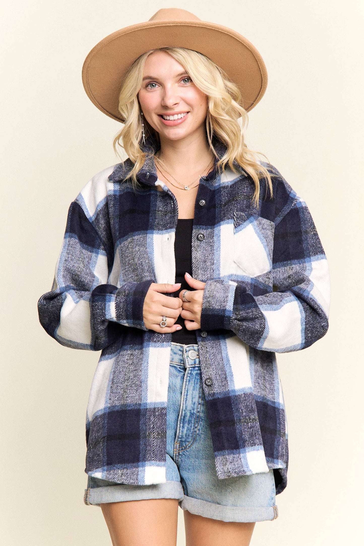 PLAID FLANNEL SHACKET