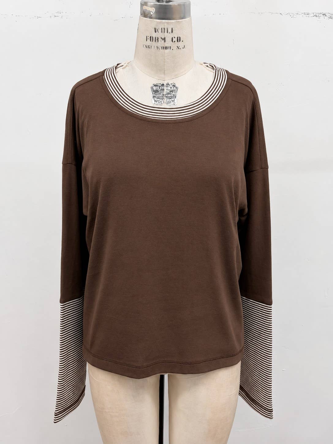 Harbor Stripe Sleeve Knit Top