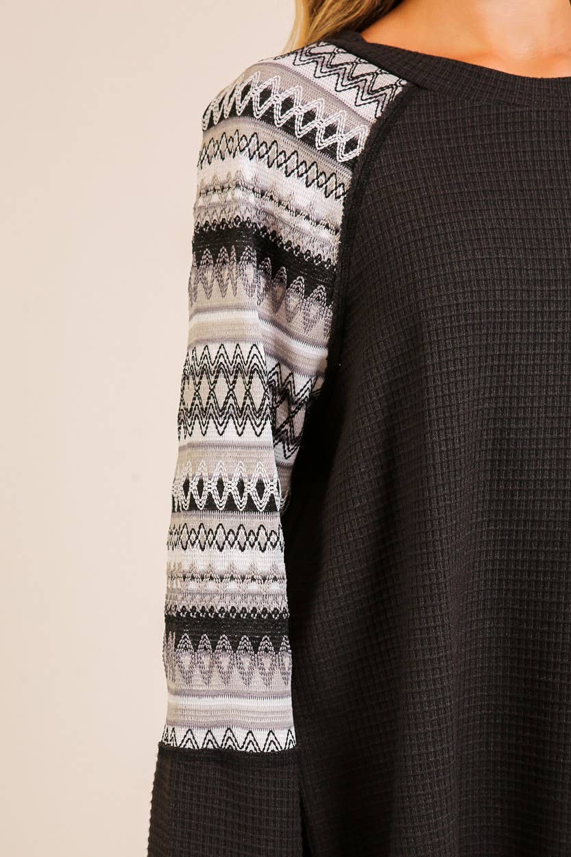 Harvest Hues Waffle Knit Top