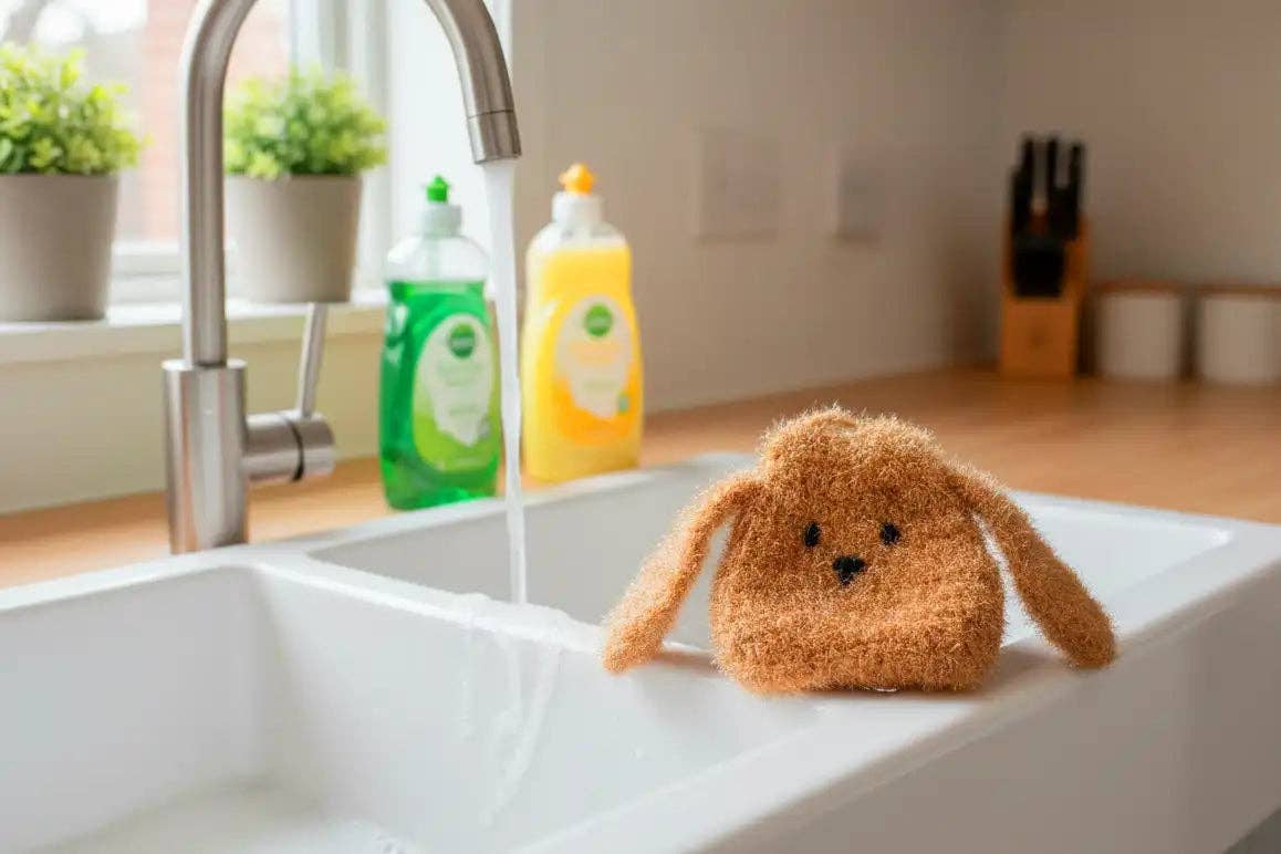 Cute & Durable Dog Dish Scrubber