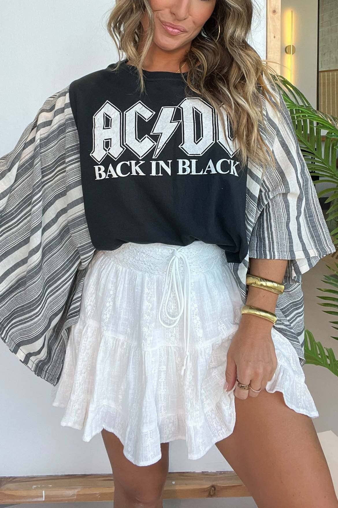 Western Vintage Graphic Batwing Kimono Sleeves Tees Boho Top