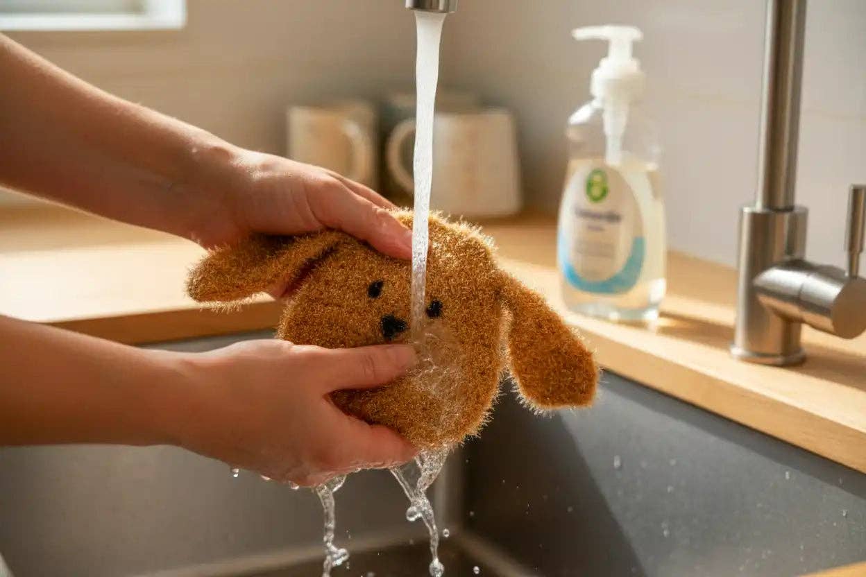 Cute & Durable Dog Dish Scrubber