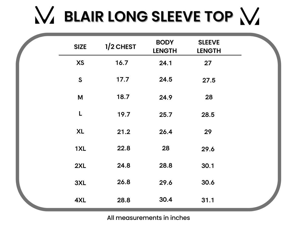 Blair Long Sleeve Top - Harvest Leaves