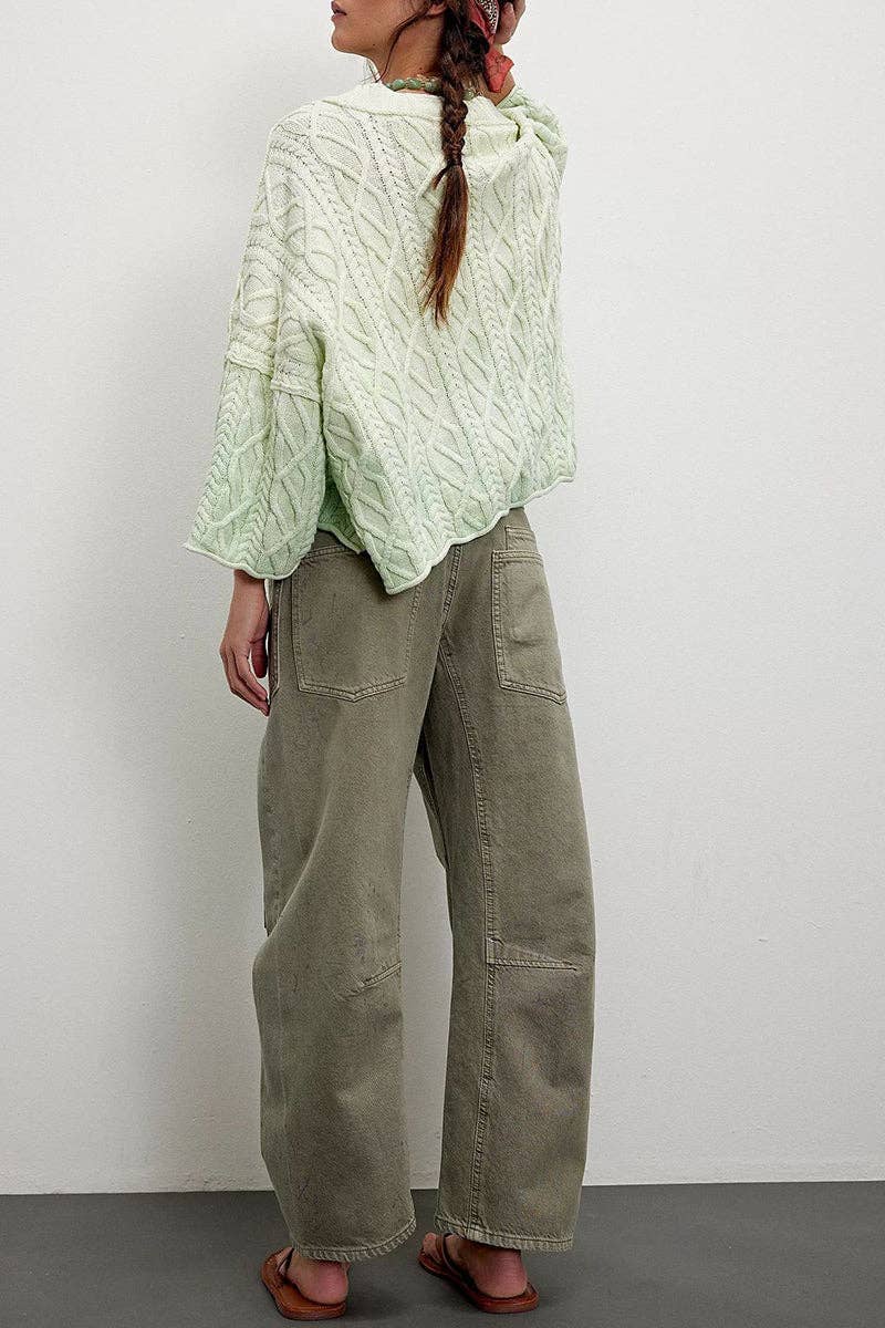 Cargo Pocket Straight-Leg Jeans
