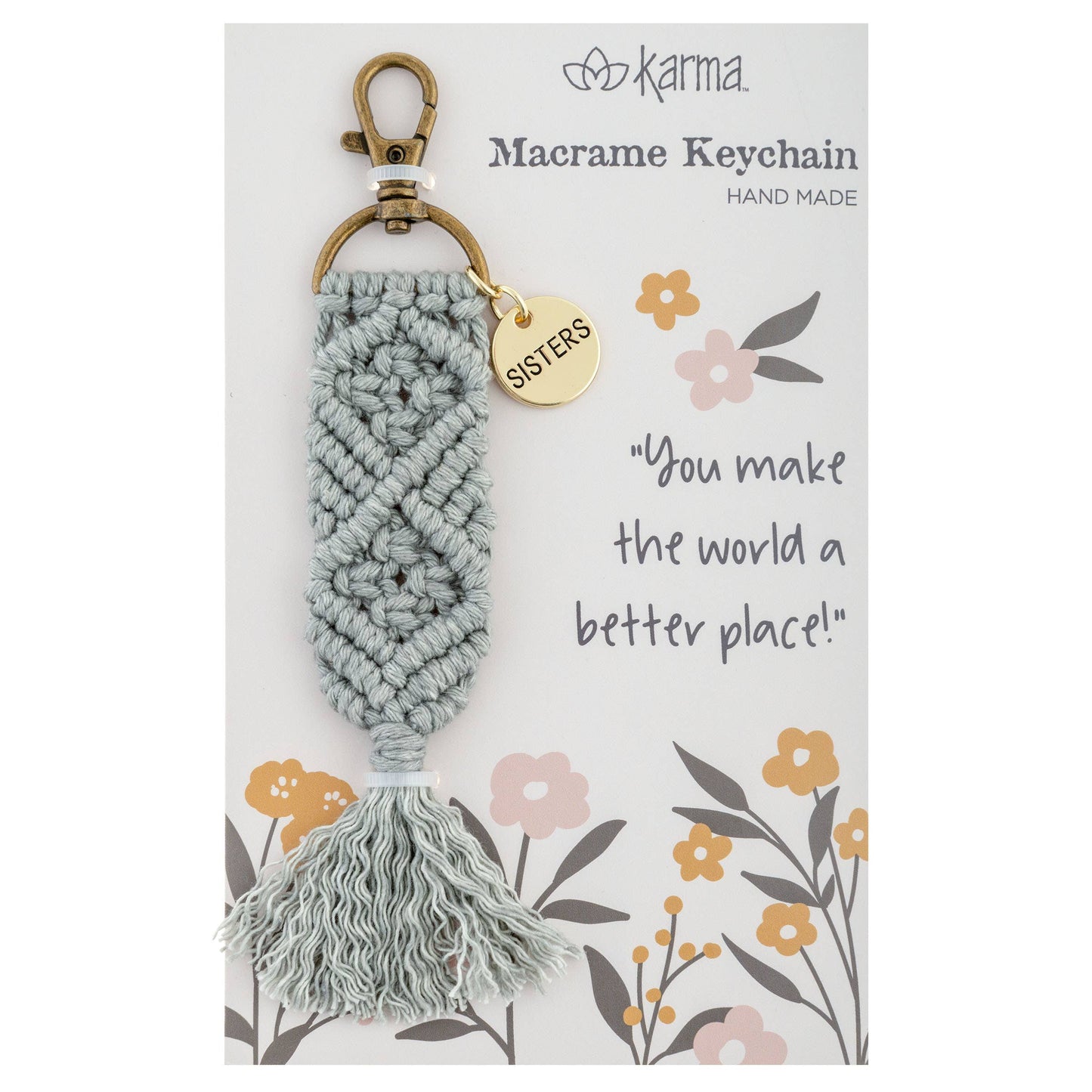 Macrame Keychains: Believe