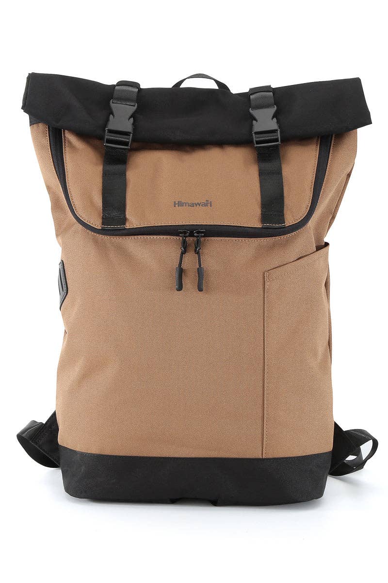 Courier-Inspired Urban Unisex Backpack: MOCHA