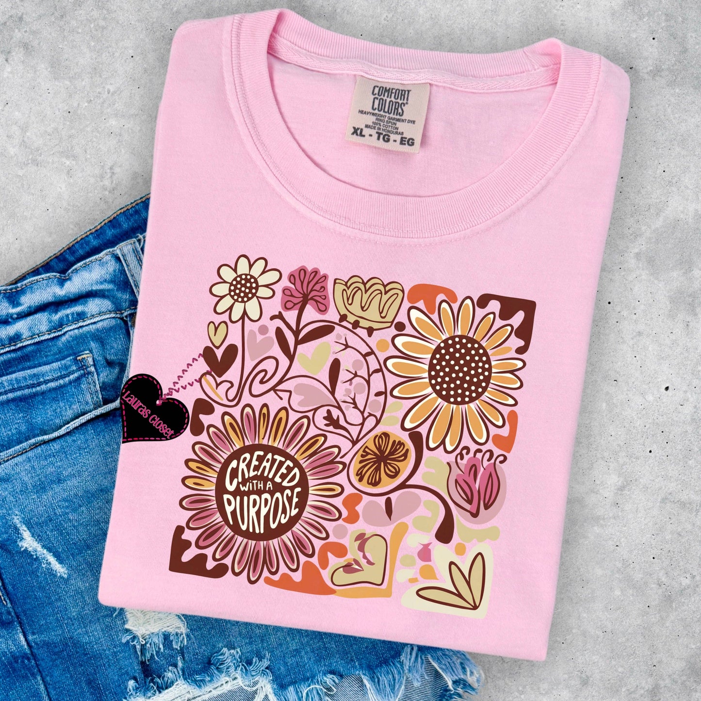Created with Purpose- Graphic Tee