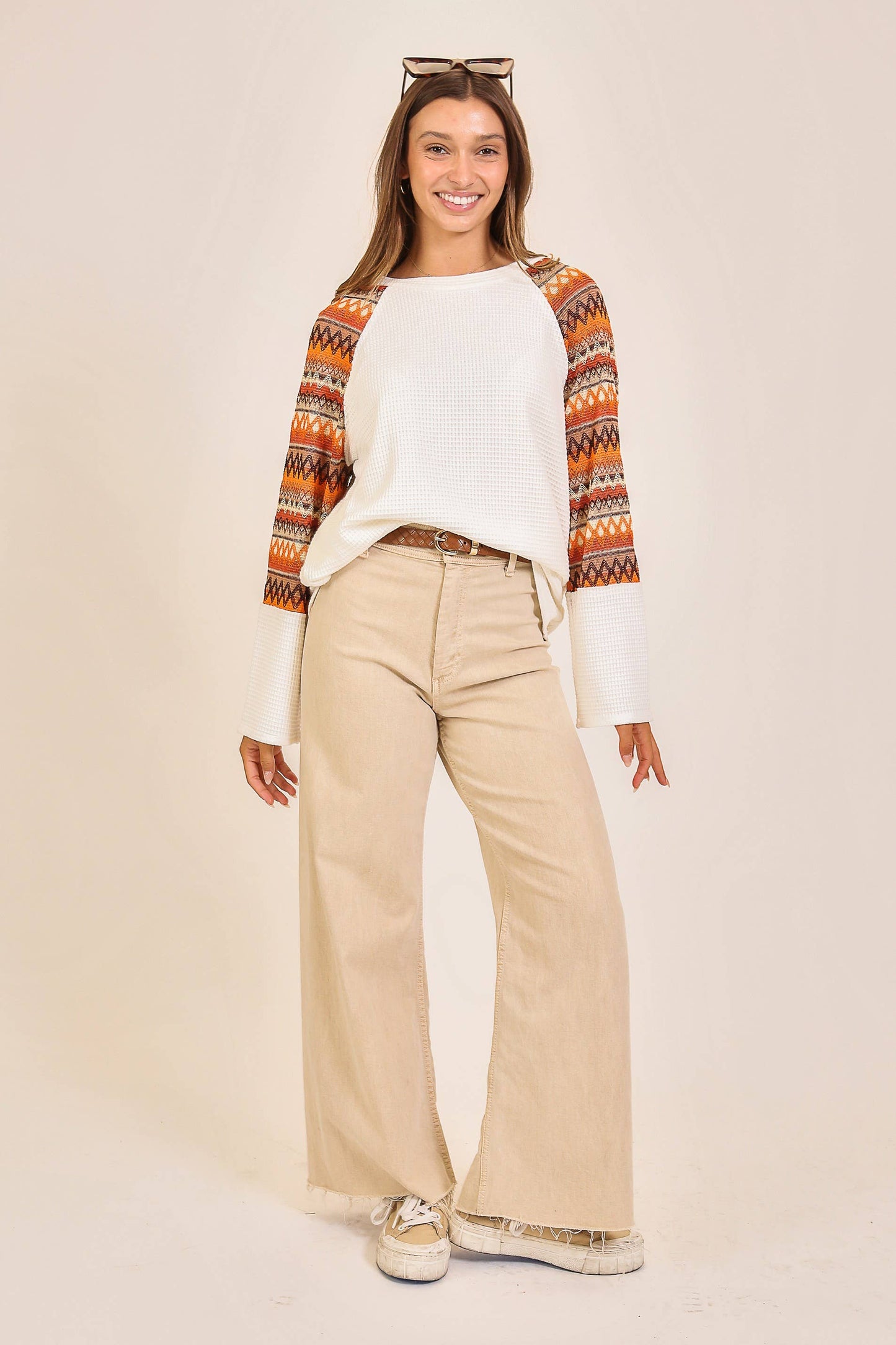 Harvest Hues Waffle Knit Top