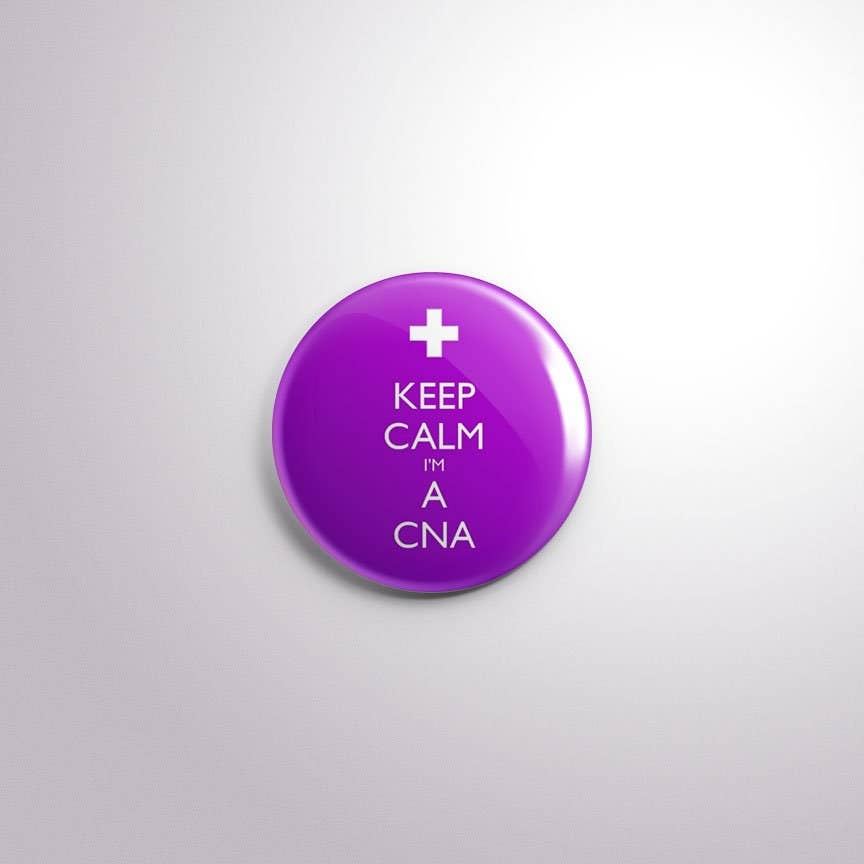 Exchangeable Badge Button I'm A CNA