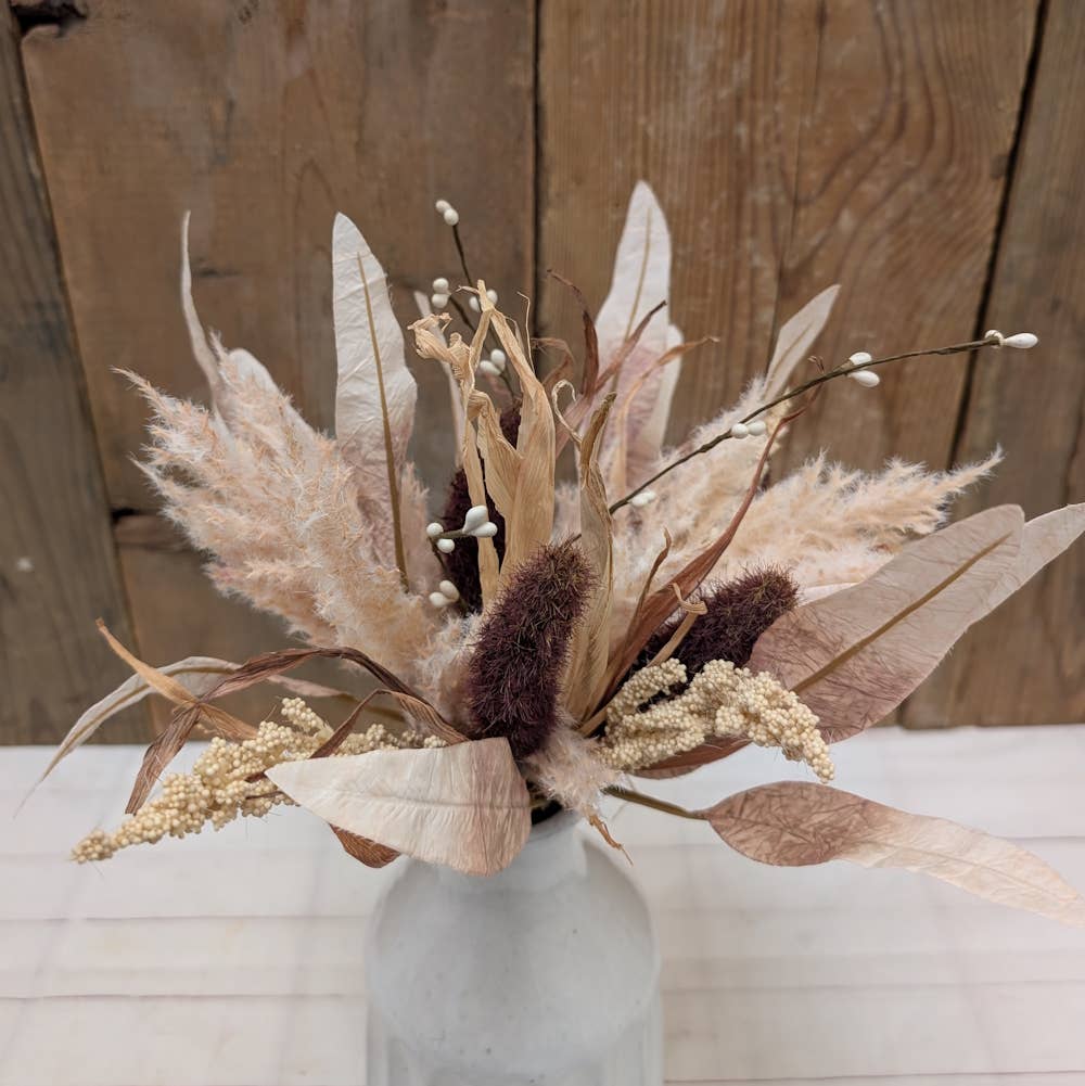 Cattail and Pampas Grass Bouquet